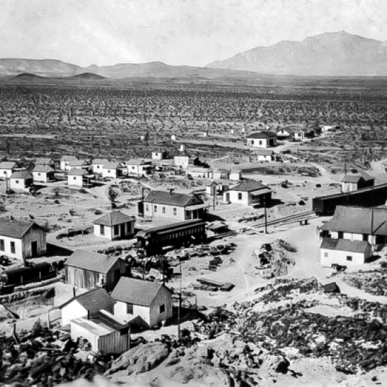 Lila C Mine - The Camp at Lila C in 1910 - Courtesy National Park Service, Death Valley National Park